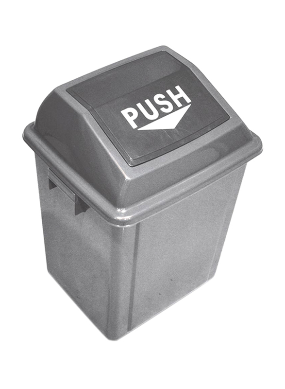 AKC Durable Quadrate Trash Bin, 25 Litters, Grey