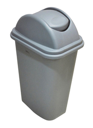 AKC Plastic Durable Trash Bin with Pedal, 55 Litters, Grey