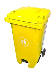 Akc, Modern Garbage Bin, 240 Litters, Yellow