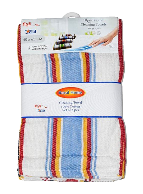 

AKC 3-Piece Cotton Kitchen Towels, 40x65cm, Multicolour