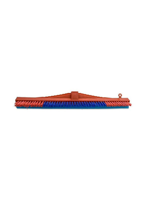 AKC Plastic Floor Wiper with Brush and Metallic Handle, 55cm