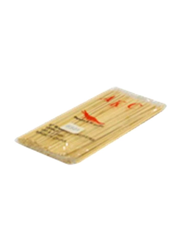 AKC 100-Piece Disposable Bamboo Skewers, Beige