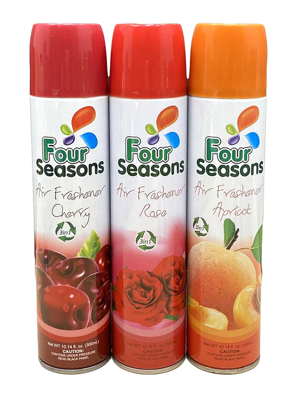 Four Seasons Pack of 3 Air Freshener Set, 5x300ml, Multicolour