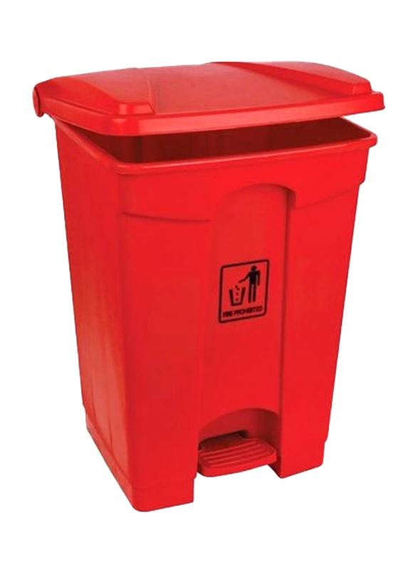 

Generic Garbage Bin with Pedal, 45 Litters, Red