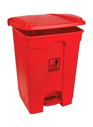 Garbage Bin with Pedal, 45 Litters, Red