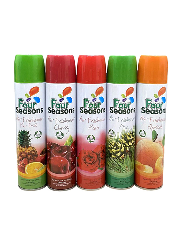 Four Seasons Pack of 5 Air Freshener Set, 5x300ml, Multicolour