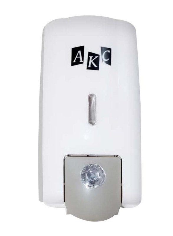 AKC Manual Plastic Dispenser, 1000ml, White