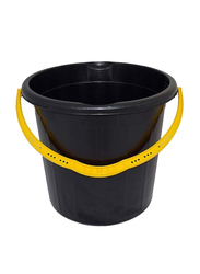 AKC Plastic Bucket with Lid, Black, 33 x 34cm