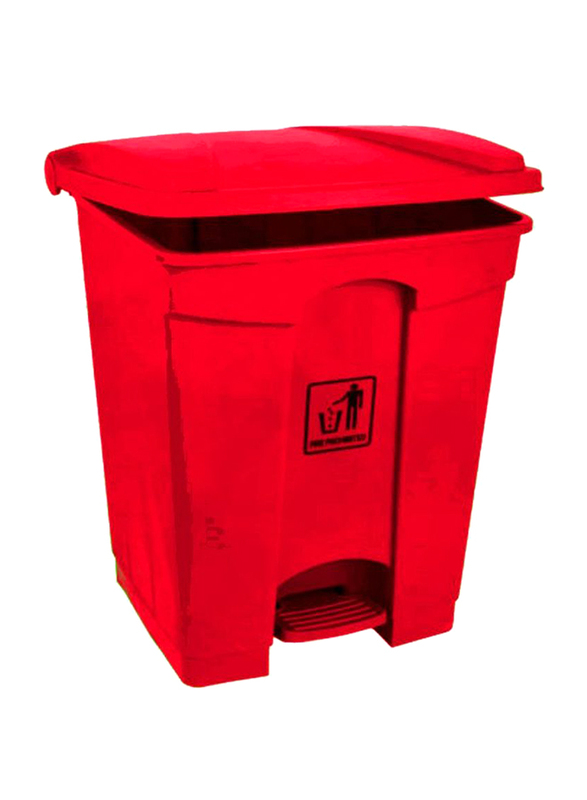 Garbage Can with Pedal, 30 Litters, Red