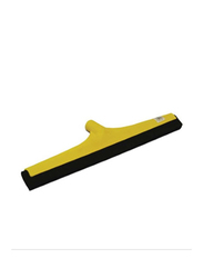 AKC Plastic Floor Wiper and Metallic Handle, 35cm, Yellow