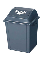 Home Time Trash Can with Led, 25 Litters, Grey