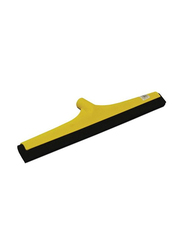 AKC Plastic Floor Wiper 45cm and Metallic Handle, Yellow/Black