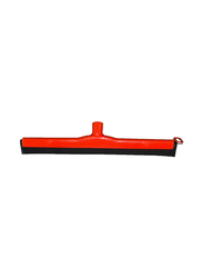 AKC Natural Rubber Floor Squeegee and Metallic Handle, 45cm, Red