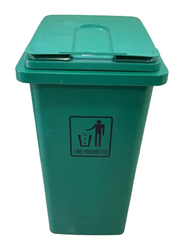 AKC Plastic Garbage Bin, 120 Litters, Green