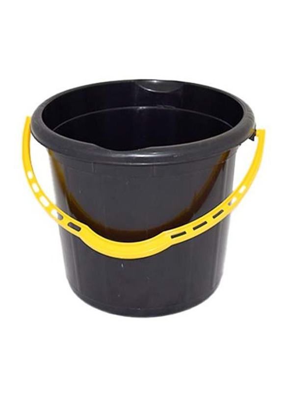 AKC Plastic Bucket with Lid, Black, 26 x 27cm