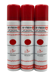 Refresh Anti-Bacterial Hand Sanitizer Spray, 90ml x 3 Piece