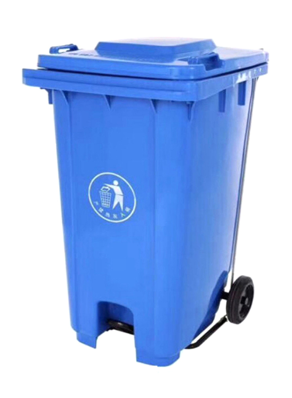AKC Pedal Trash Bin, 120 Litters, Blue