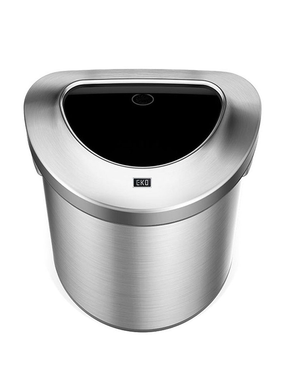 Eko Urban Commercial Open Top Bin, 50 Litters, Silver