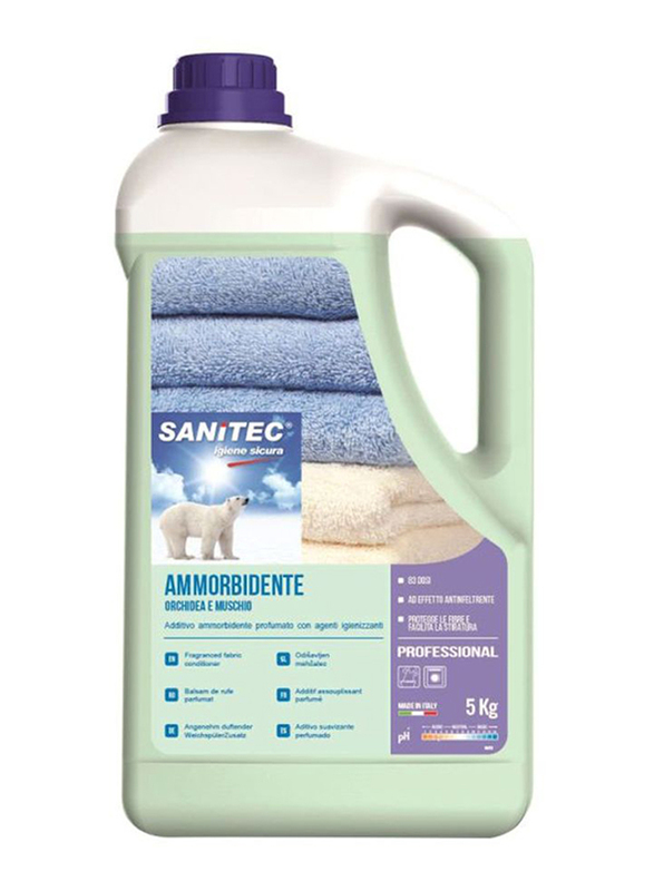 Sanitec Laundry Fabric Softener, 5Kg, Green