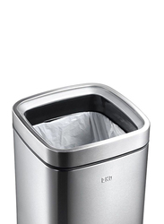 Eko Open Top Trash Bin, 12 Litters, Silver