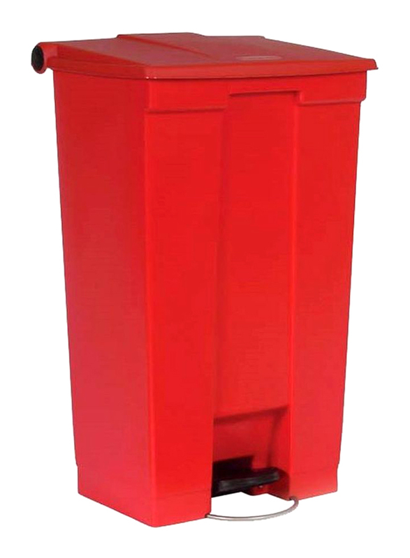 Garbage Can with Pedal, 87 Litters, Red