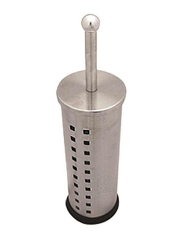 

Generic Toilet Brush with Holder, 50cm, Silver/Black