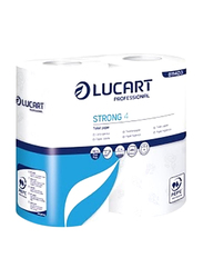 Lucart 4-Piece Toilet Paper Roll, 57-Meter, White