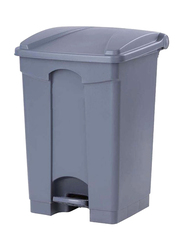 Home Time Trash Can with Pedal, 87 Litters, Grey