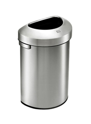 Eko Urban Commercial Open Top Bin, 50 Litters, Silver