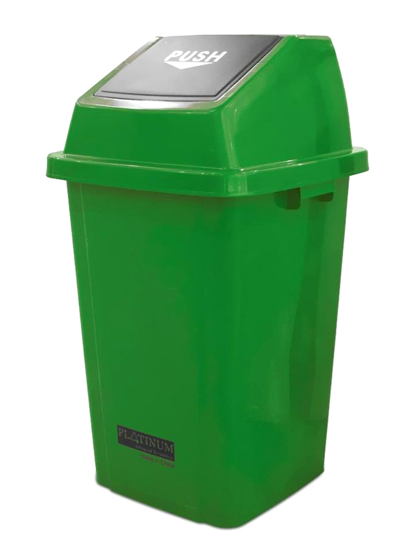 AKC Quadrate Garbage Bin, 100 Litters, Green