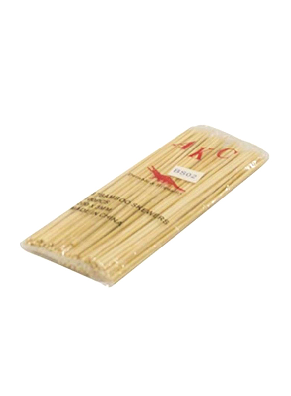 

AKC 100-Piece Bamboo Skewers, 8 Inchx3mm, Beige