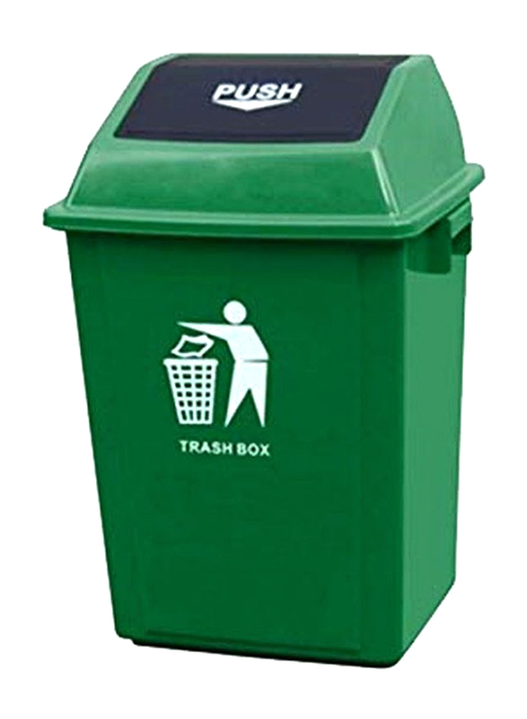 Garbage Can, 60 Litters, Green/Black