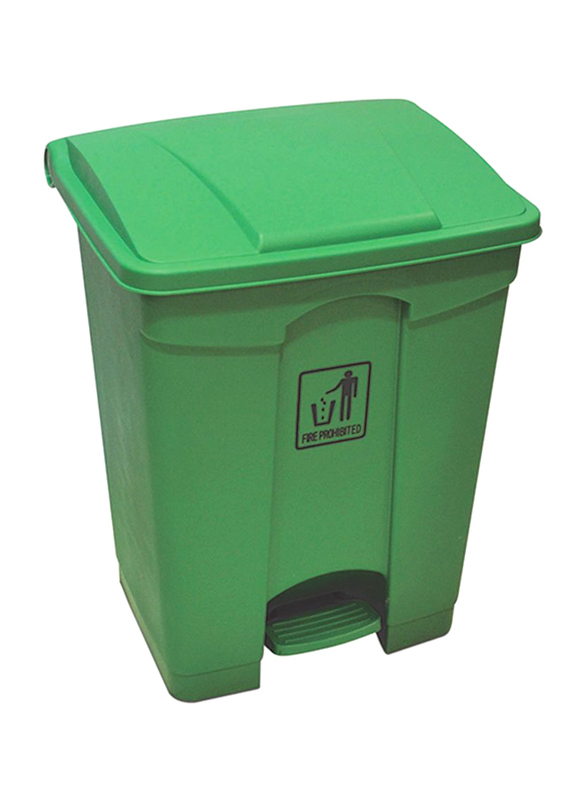 AKC Pedal Waste Bin with Lid, 68 Litters, Green