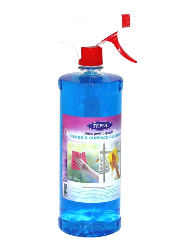 Tepol Glass and Surface Cleaner, 1 Liter, Blue