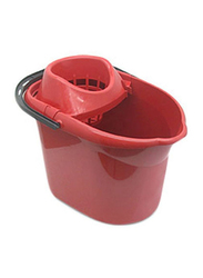 AKC Rectangular Mop Bucket, 15 Liters, Red/Black