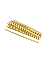AKC 30-Piece Flat Bamboo Skewers, 14 Inchx4mm, Beige