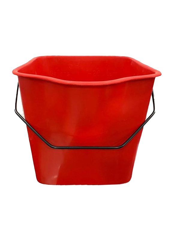 AKC Plastic Bucket, Red