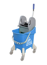 AKC Mop Bucket with Deluxe Wringer, 32 Liters, Blue