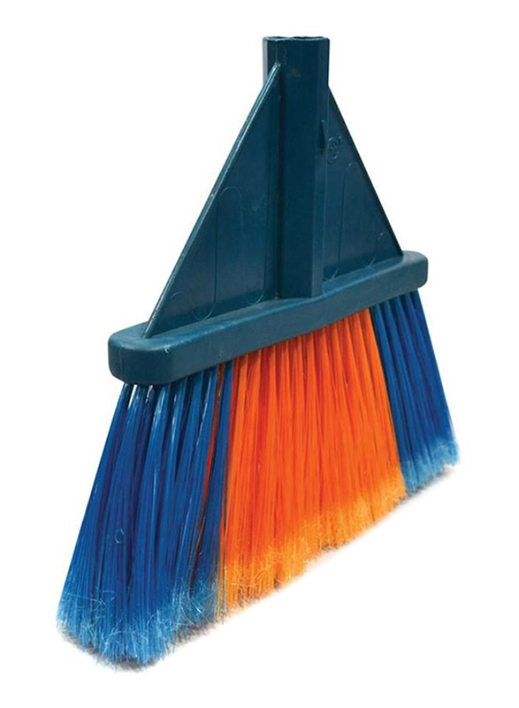 AKC Plastic Soft Broom with Metallic Handle, 28x5cm, Blue