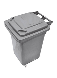 AKC Plastic Durable Trash Bin, 70 Litters, Grey