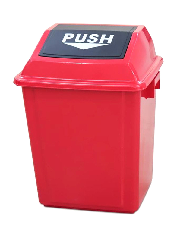 AKC Quadrate Garbage Bin, 25 Litters, Red