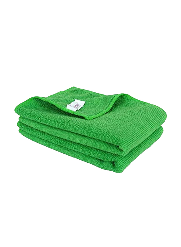 Royal Home 4-Piece 500Gsm Microfiber Towels, 30x60cm, Green