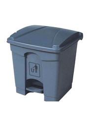 Home Time Trash Can with Pedal, 30 Litters, Grey