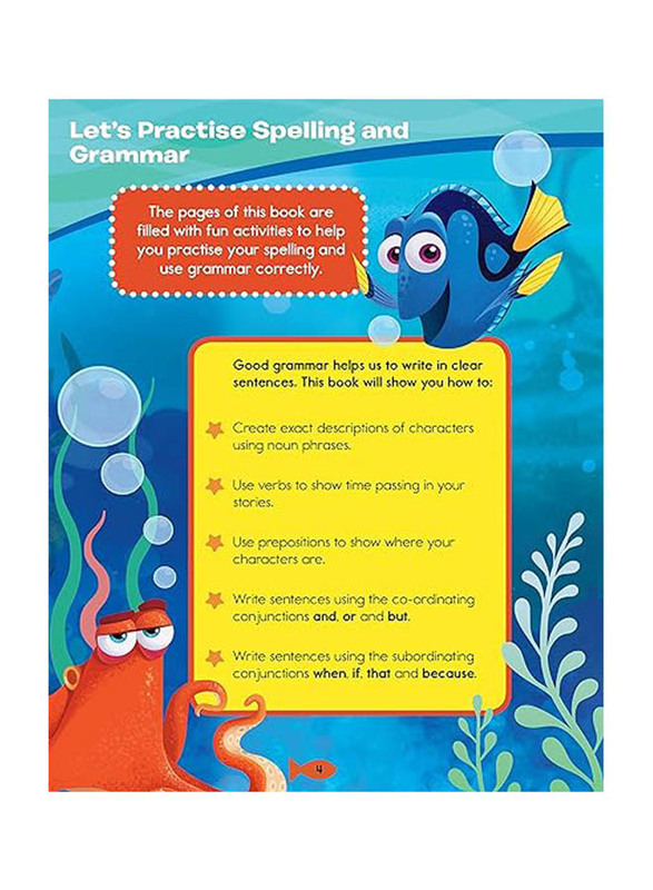 Finding Dory Spelling and Grammar Disney Learning, Paperback Book, By: Scholastic