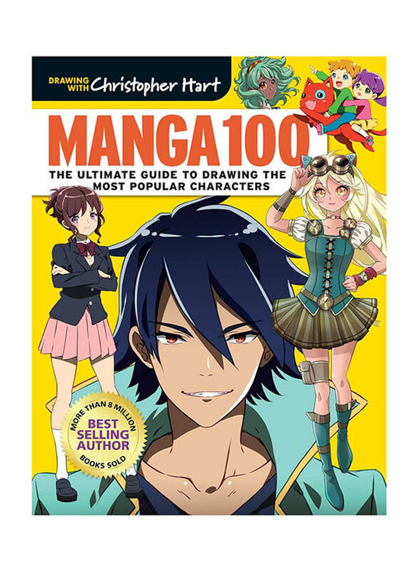 

Manga 100: The Ultimate Guide to Drawing the Most Popular Characters, Paperback Book, By: Christopher Hart