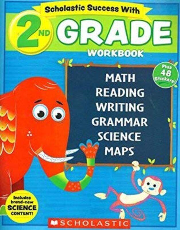 

NEW 2018 Edition Scholastic - 2nd Grade Workbook with Motivational Stickers, Paperback Book, By: Inc. Scholastic
