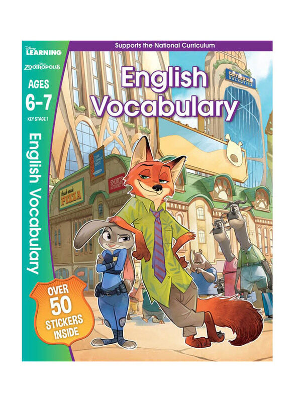 

Disney Learning: Zootropolis - English Vocabulary, Ages 6-7, Paperback Book, By: Scholastic