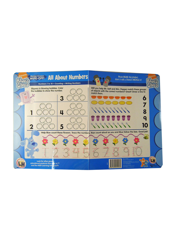 

Blue's Clues All About Numbers: Reusable Placemat - Write On & Wipe Off, By: Learning Horizons