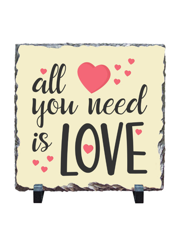 Giftbag All You Need Is Love Stone, 20 x 20cm, Multicolour