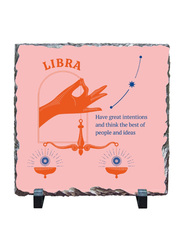 Giftbag Zodiac Libra Stone, 20 x 20cm, Peach